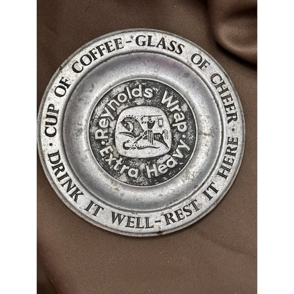 Reynolds Wrap Extra Heavy Coaster Trinket Dish Old Mill Ent Logo - Picture 3 of 4